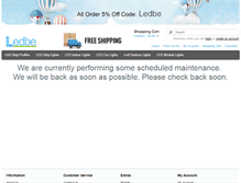 Tablet Screenshot of ledbe.com